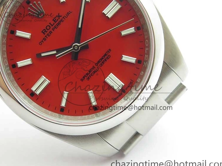 126000 1:1 Steel Perpetual Oyster Edition KRF Dial 36mm Best Red 904L A2824 0318